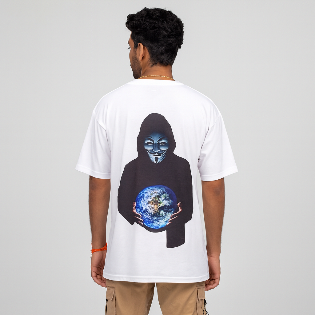 Anonymous Hacker Earth Graphic T-Shirt
