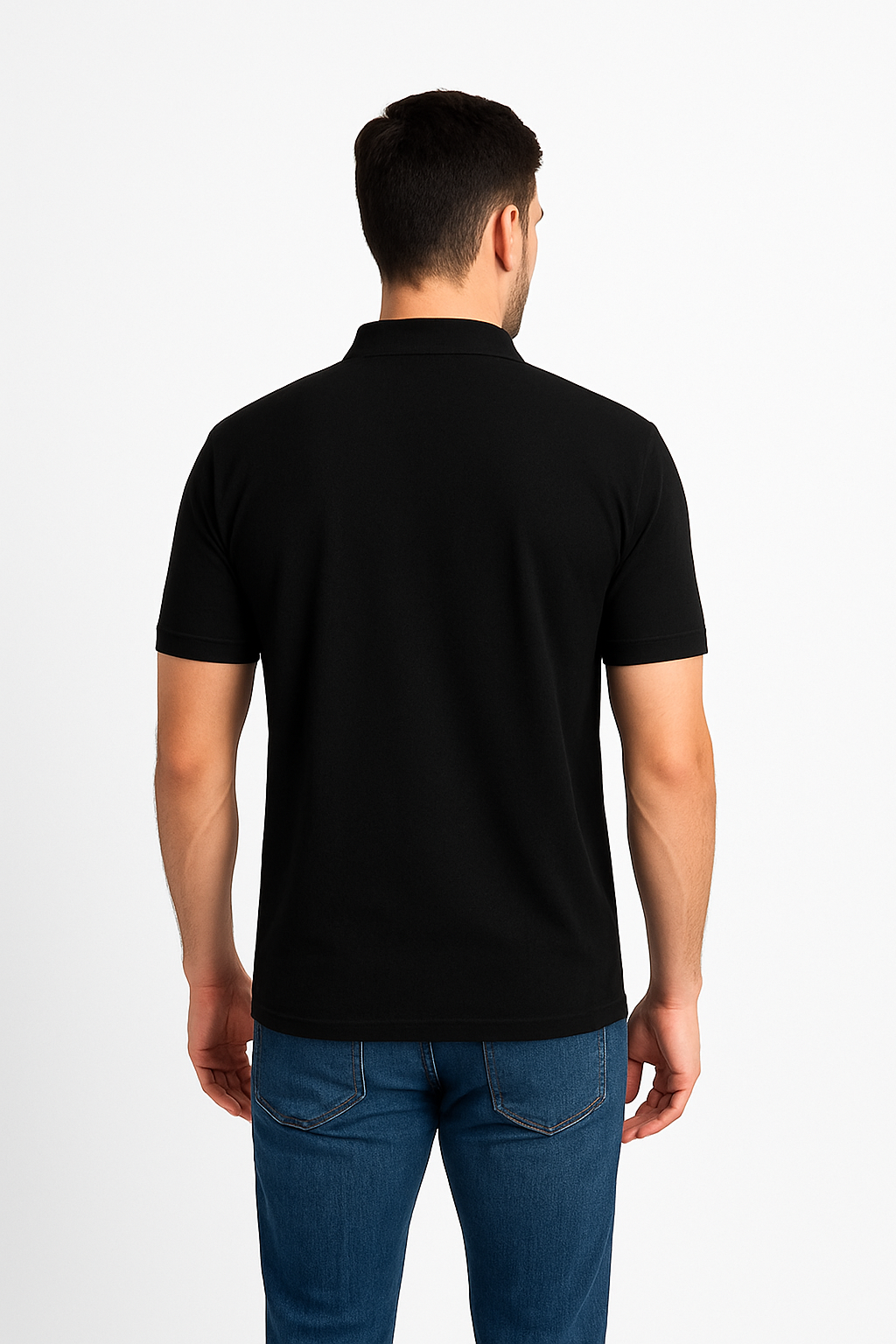 Classic Black Sports Polo T-Shirt