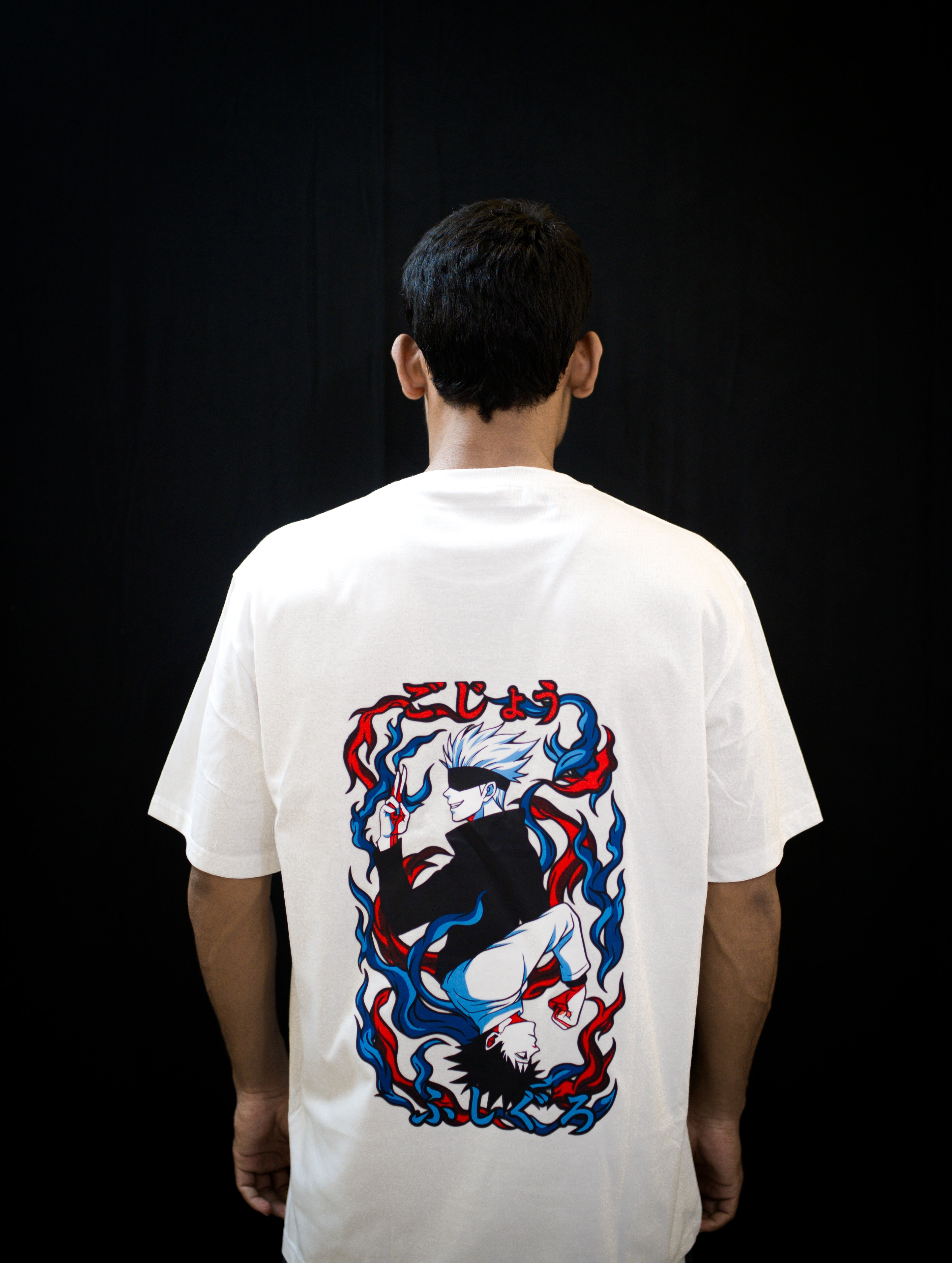 Agressive Anime Desigen In Back On T-Shirt---100% Cotton