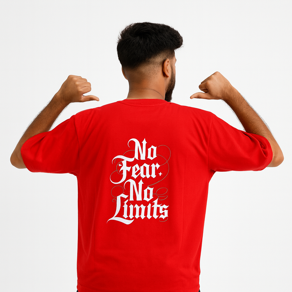 No Fear No Limits 100% Cotton T-Shirt