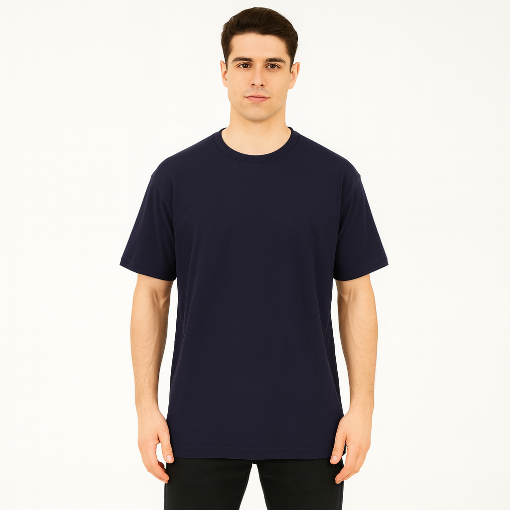 Demon Slayer Anime Greaphic T-shirt--Navy Blue