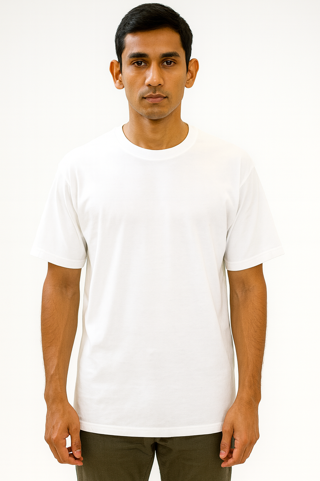 Dual Spirit Anime Graphic T-shirt--White