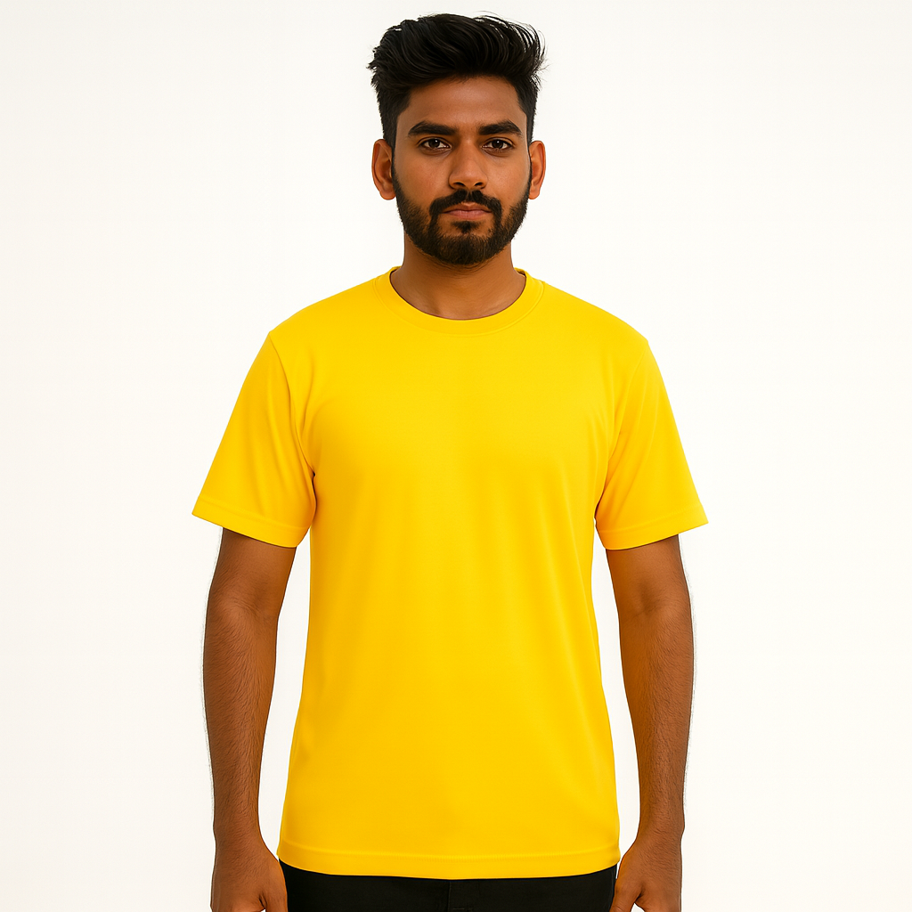 Anime Battle Graphic T-shirt--Yellow