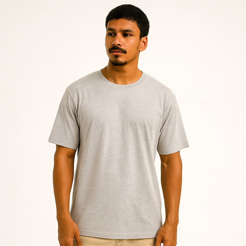 Anime Warrior Graphic T-shirt--Grey
